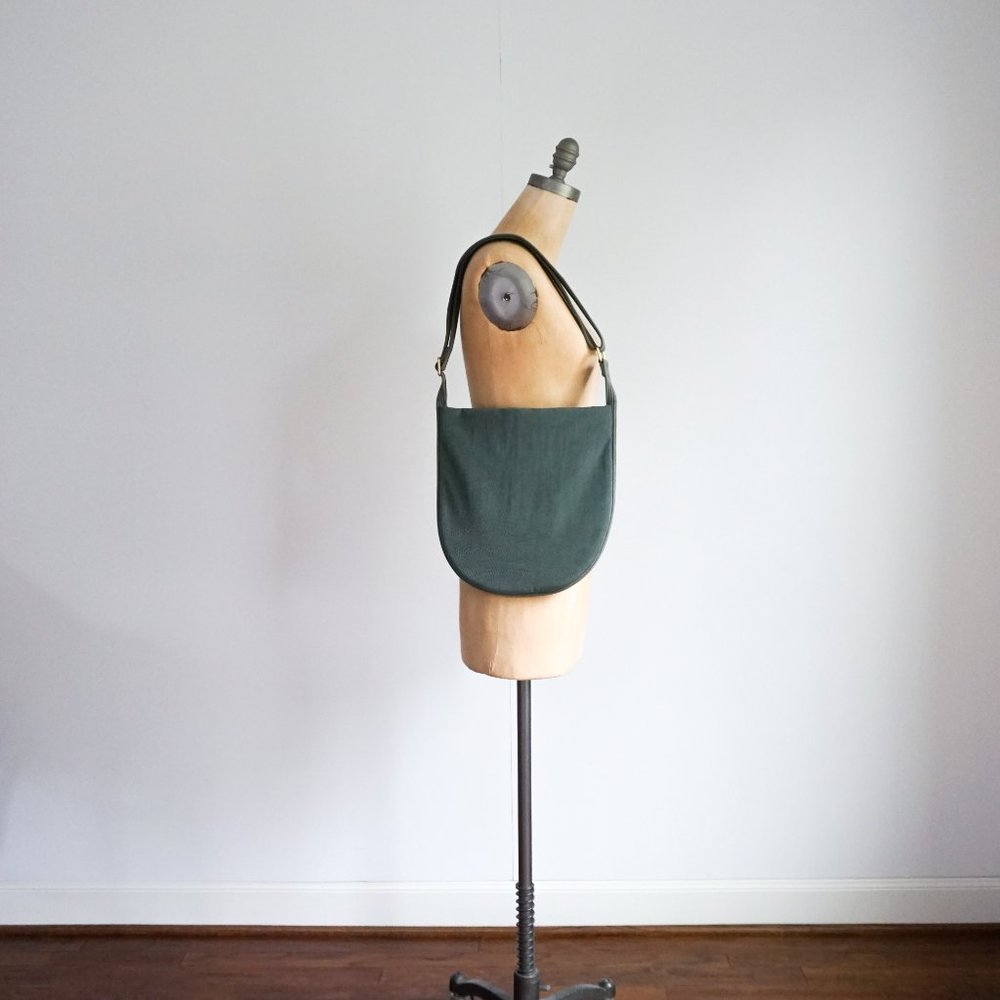 Green Skagen Nylon Hobo with an Adjustable Strap